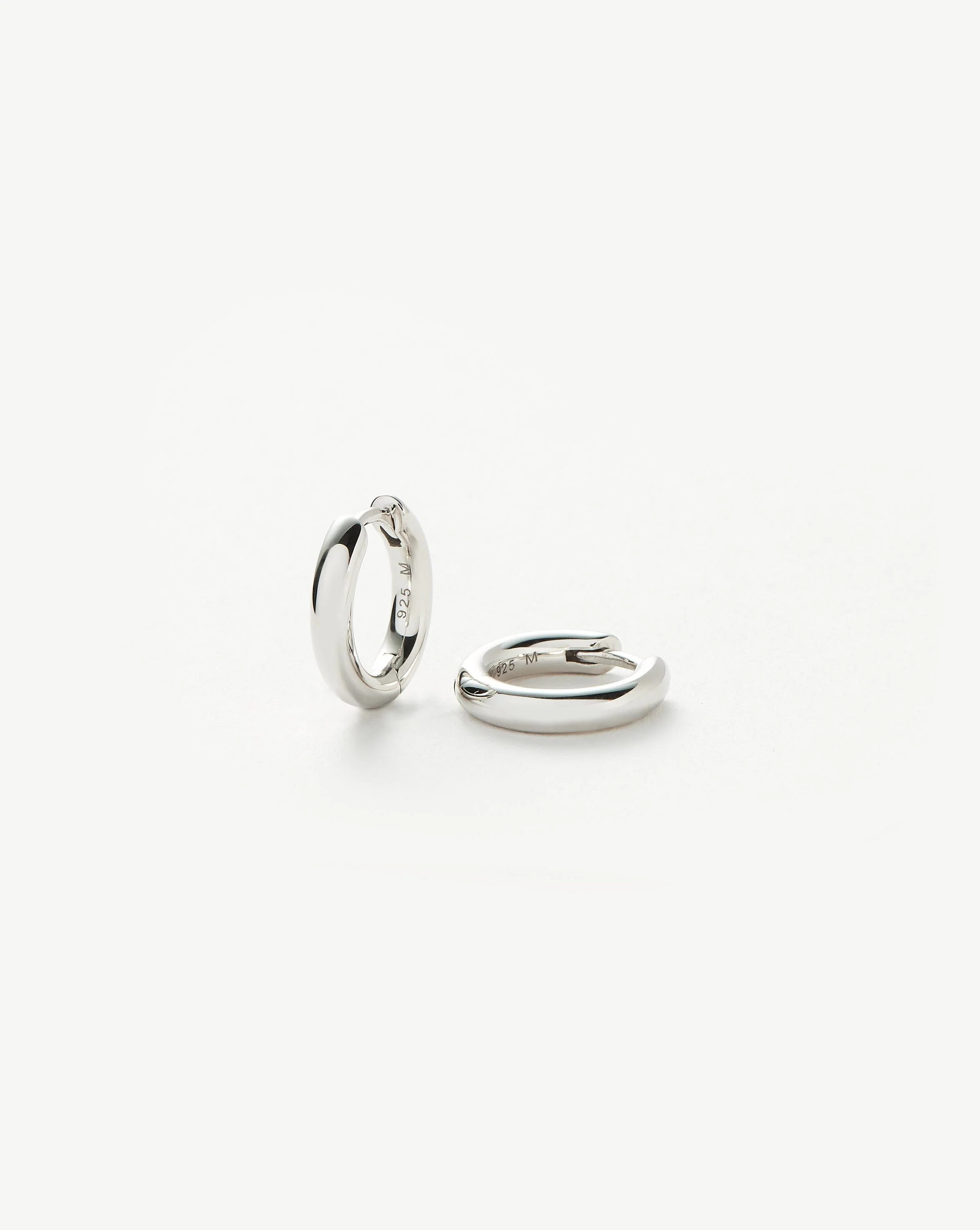 Classic Tunnel Mini Hoop Earrings - Silver | Missoma | Missoma UK