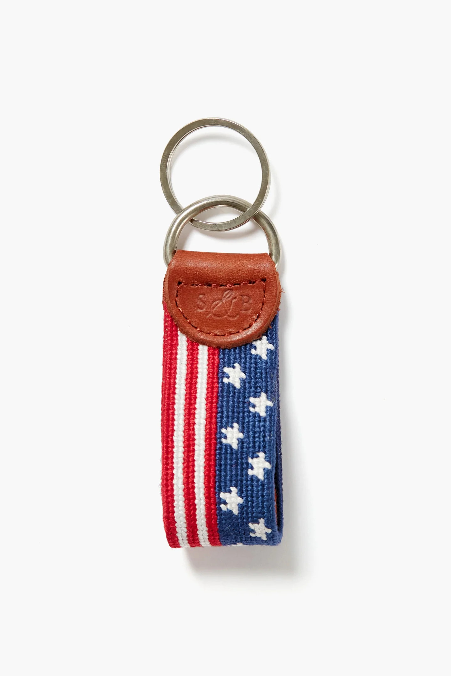 Tennis Overhead Needlepoint Key Fob | Tuckernuck (US)