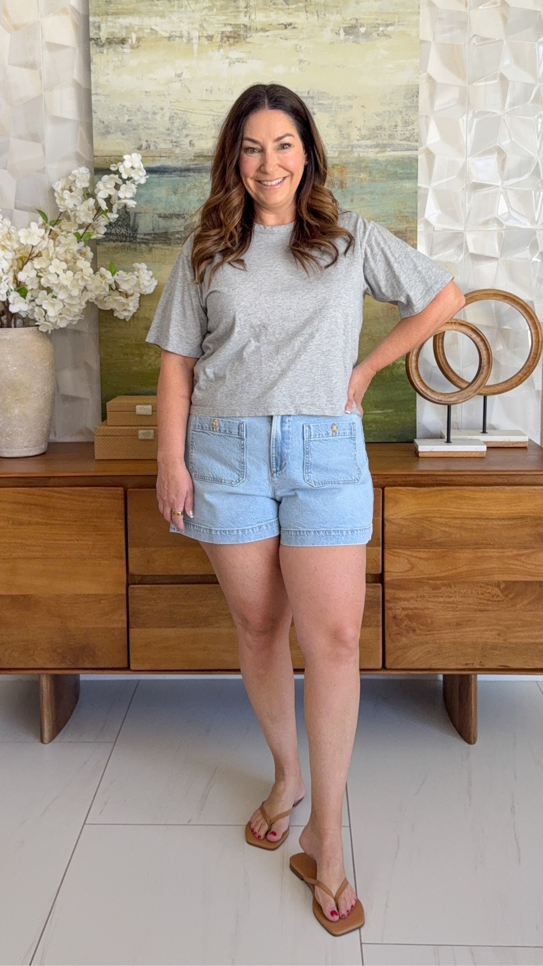 LOFT Palmer Short Fit tips: Size 31| 4″ Inseam | 12″ Rise

I love the LOFT Palmer pant, the denim pant and I had a feeling I would love the shorts and I do! This is also my ideal measurements with a 12″ rise and 4″ inseam- typically when I can find this combo it’s a slam dunk and these are as well.

#LTKOver40 #LTKMidsize