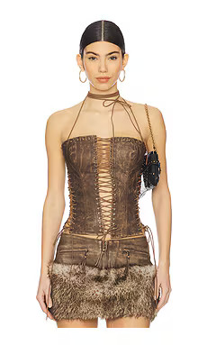 Odile Faux Suede Lace Up Corset
                    
                    Jaded London | Revolve Clothing (Global)
