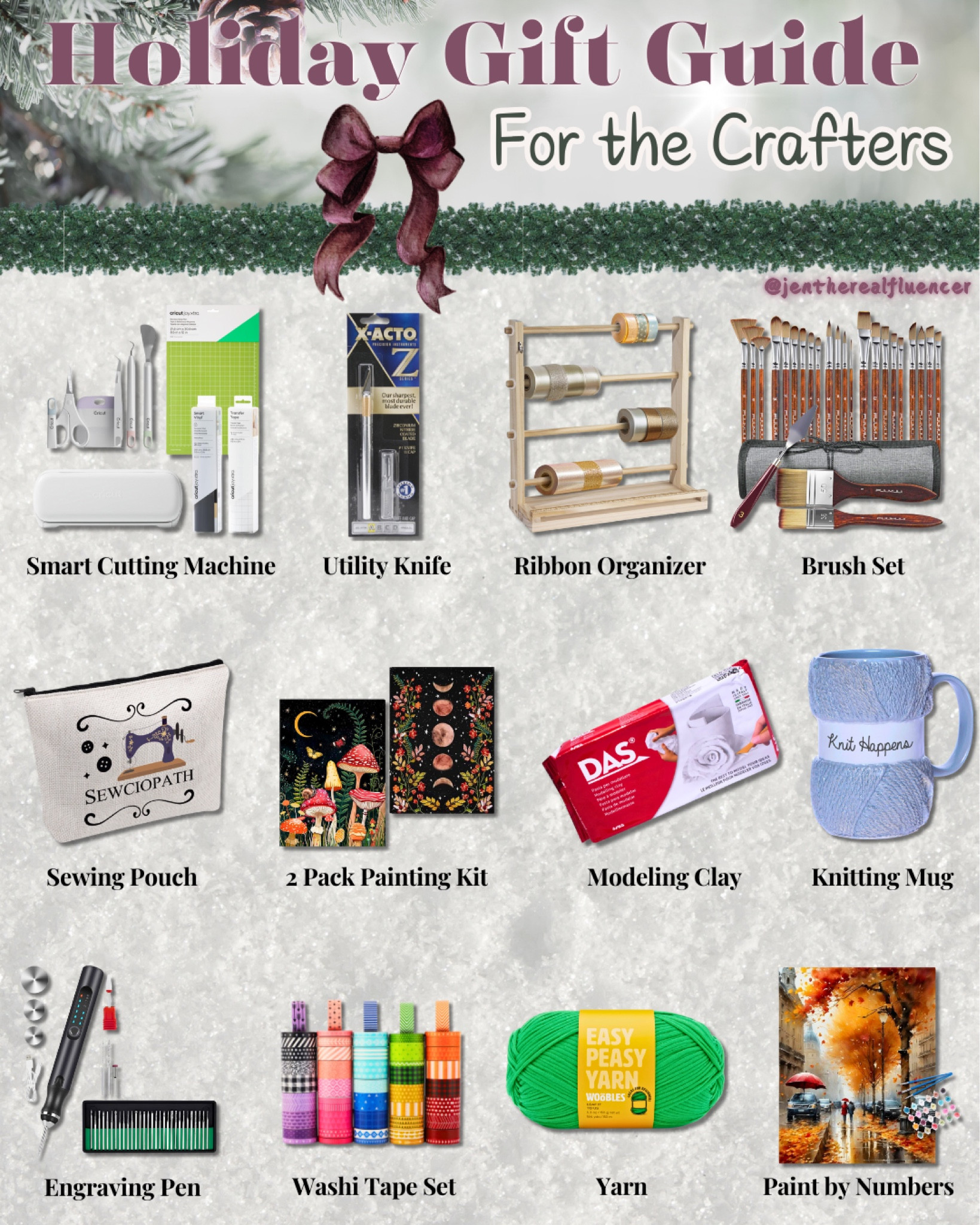 Holiday Gift Guide for the craft lovers 💚

Gift guide, holiday, Christmas, seasonal, presents, for her, for him, for friend, for families, craft lovers, DIY, creative ideas, sewing, ribbons, yarn, notebooks

#LTKHoliday #LTKSeasonal #LTKGiftGuide