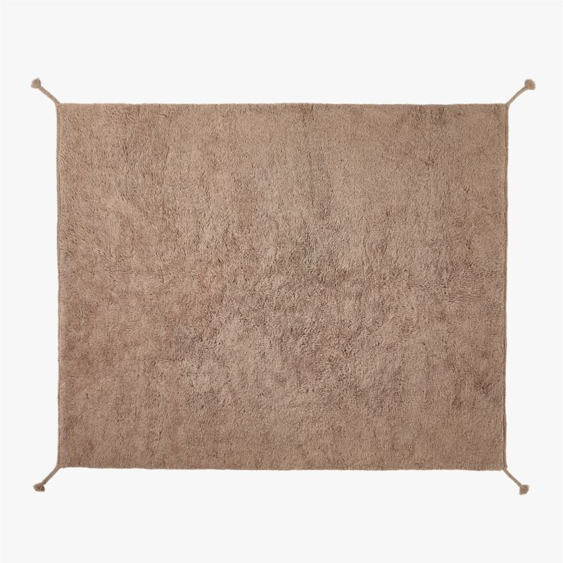 Ravel New Zealand Wool Shag Mauve Rug 5'x8' | CB2 | CB2