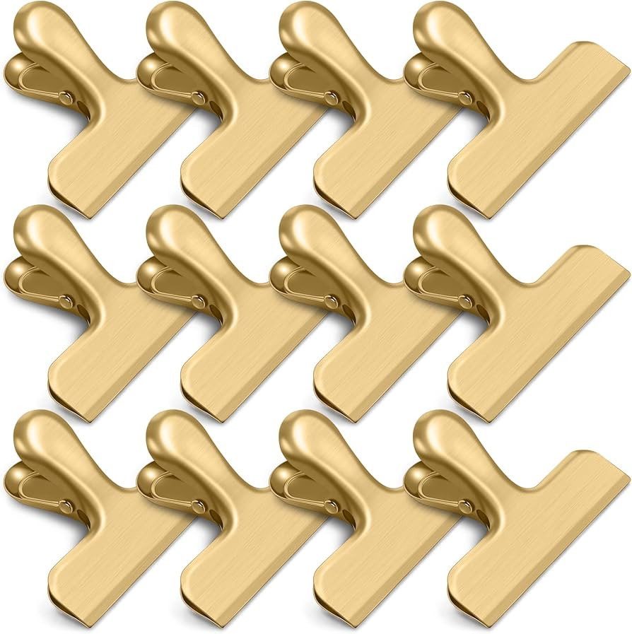 12 Pack Chip Clips, Stainless Steel Chip Bag Clips, Food Clip, Heavy Duty Bag Clip for Food Stora... | Amazon (US)