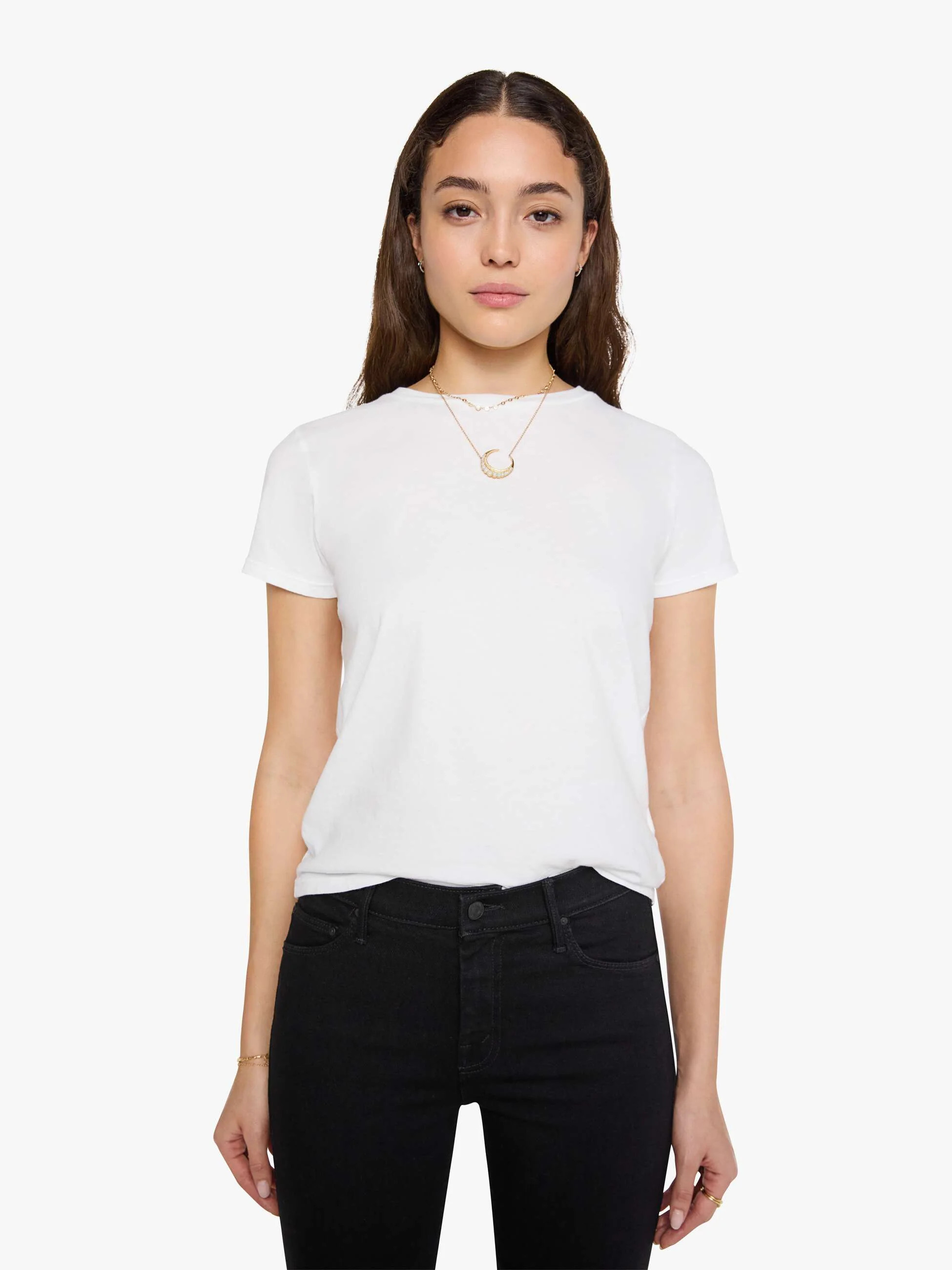 The Lil Goodie Goodie - Bright White | Mother Denim