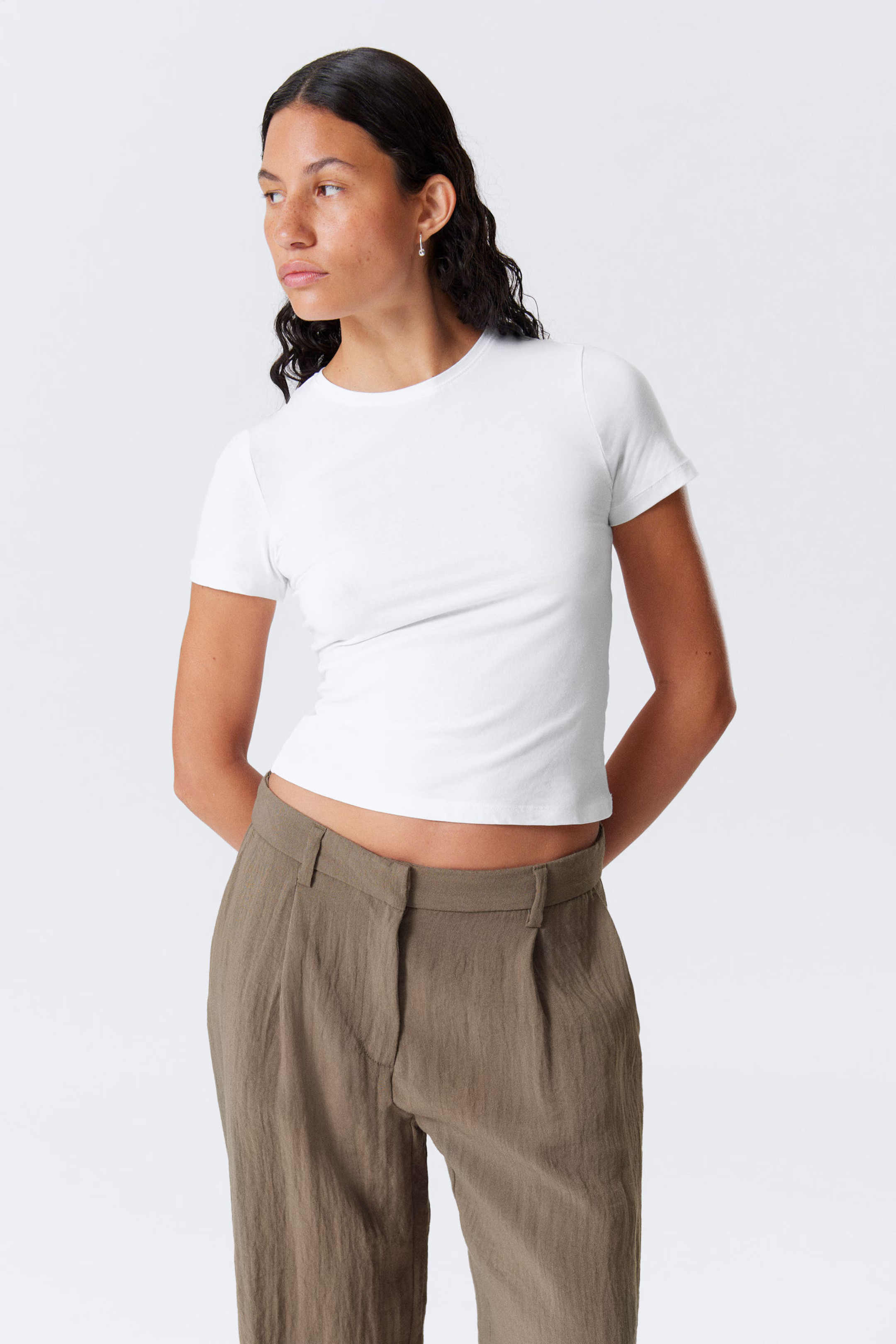 Slim Fitted T-shirt | Weekday