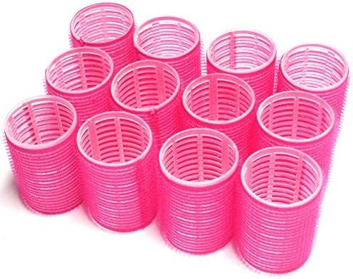 UrbHome Large Hair Rollers, Self Grip, Salon Hairdressing Curlers,Large,(Colors May Vary) ,12 Pac... | Amazon (US)