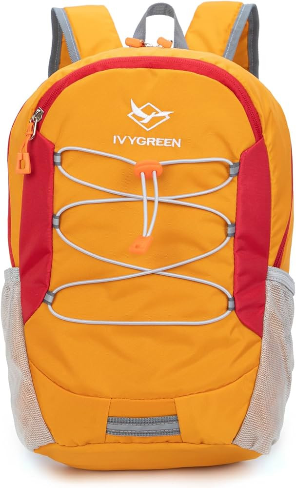 IVYGREEN Little Kids Hiking Backpack for Boys or Girls, Small Daypack for Camping or Travel (Oran... | Amazon (US)