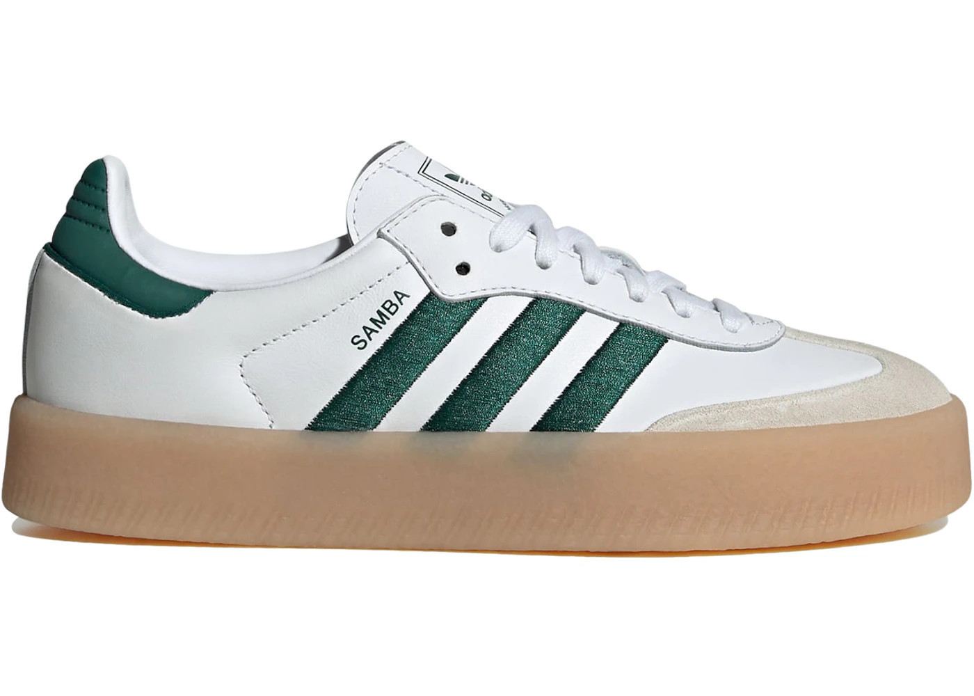 adidas SambaeWhite Collegiate Green Gum (Women's) | StockX