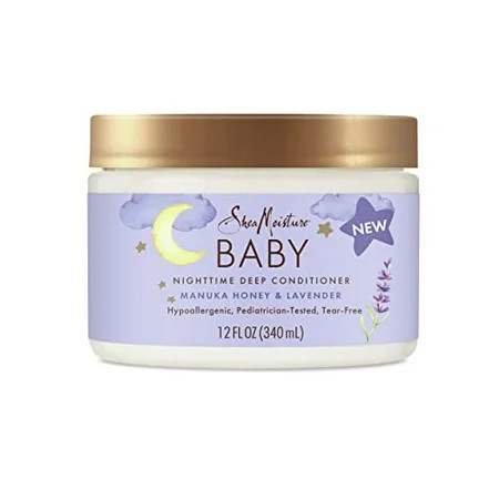 SheaMoisture Baby Deep Conditioner Manuka Honey & Lavender for Delicate Hair and Skin Nighttime Skin and Hair Care Regimen 12 oz | Walmart (US)