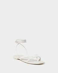 Lilla White Thong Wrap Sandal | Loeffler Randall