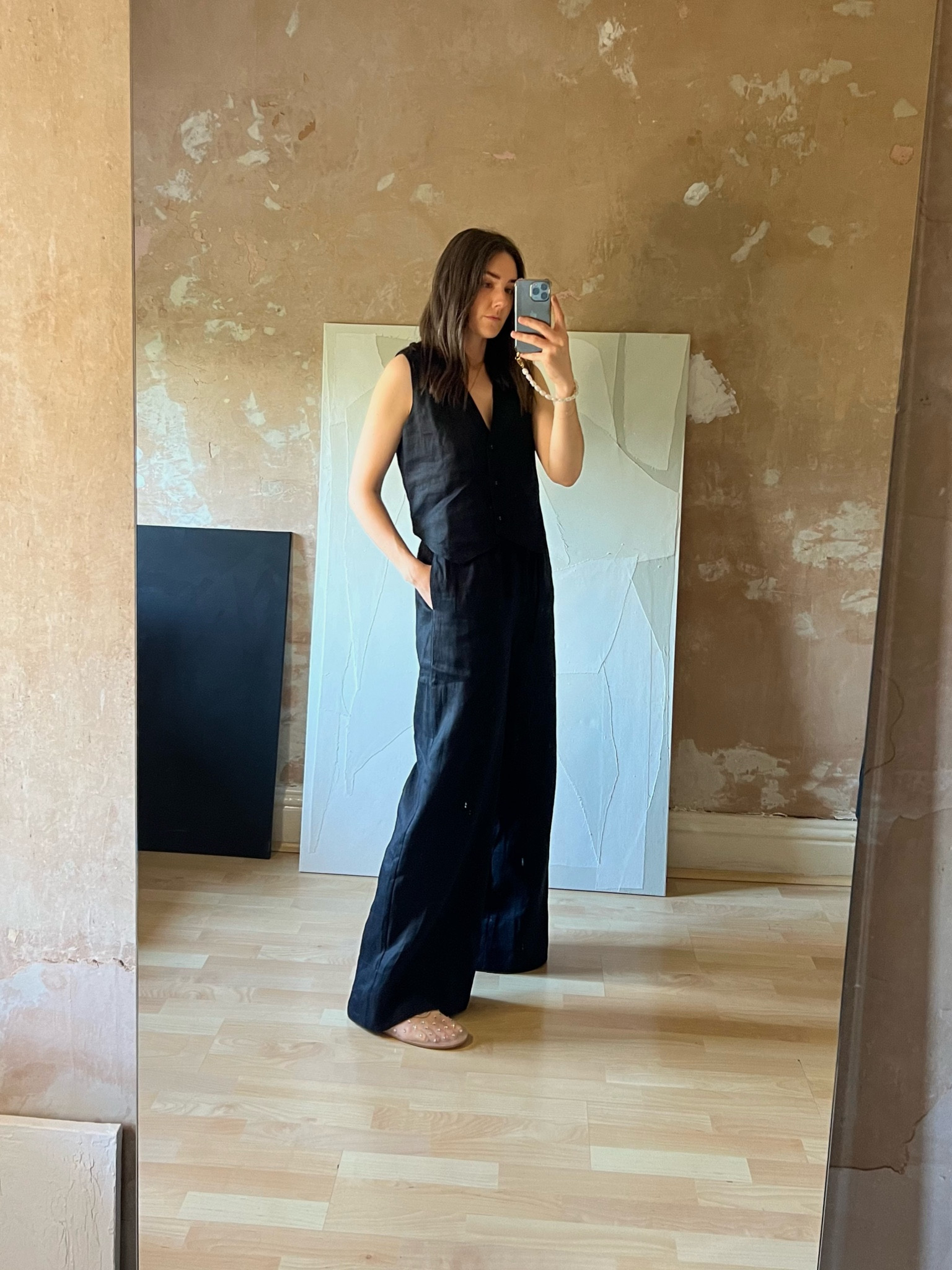 Summer linen sets and embellished mesh ballet flats are going to be my uniform.

Sizing info: Both the waistcoat and trousers I would suggest ordering your usual size. I am wearing a UK12 in both. 
Size down half a size in the ballet flats they come up big, my usual size was too big. 

#LTKspring #LTKeurope #LTKstyletip