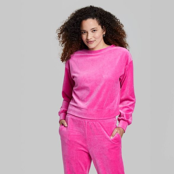 Women's Velour Pullover Sweatshirt - Wild Fable™ | Target