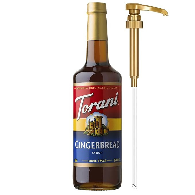 Torani Coffee Syrup, Gingerbread Flavoring for Drinks, Pump Included, 25.4 Fl Oz | Amazon (US)
