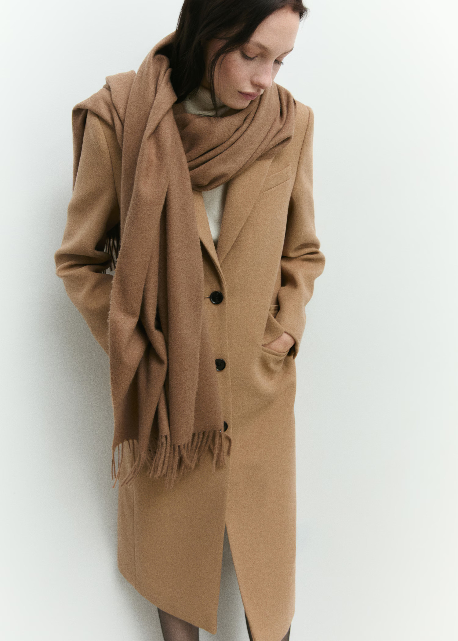 Long structured wool coat | Mango (US/MX/AU)
