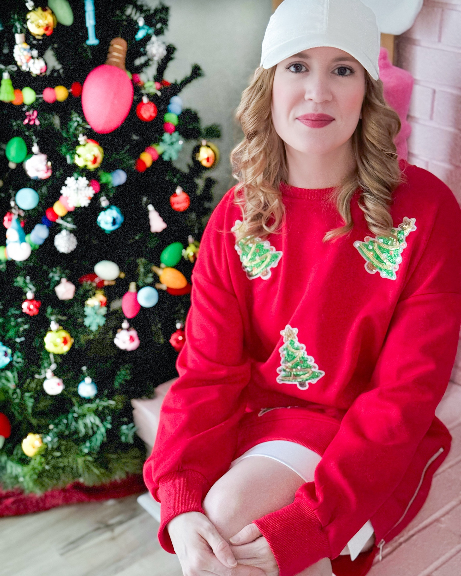Sequin Christmas tree sweatshirt dress (solid, every day colors available too) 🎄 

#LTKSeasonal #LTKFindsUnder50 #LTKSaleAlert
