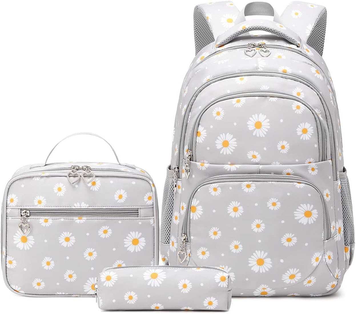 3Pcs Daisy Prints Backpack Sets Kids Bookbag Primary School Daypack Elementary Students Knapsack ... | Amazon (US)