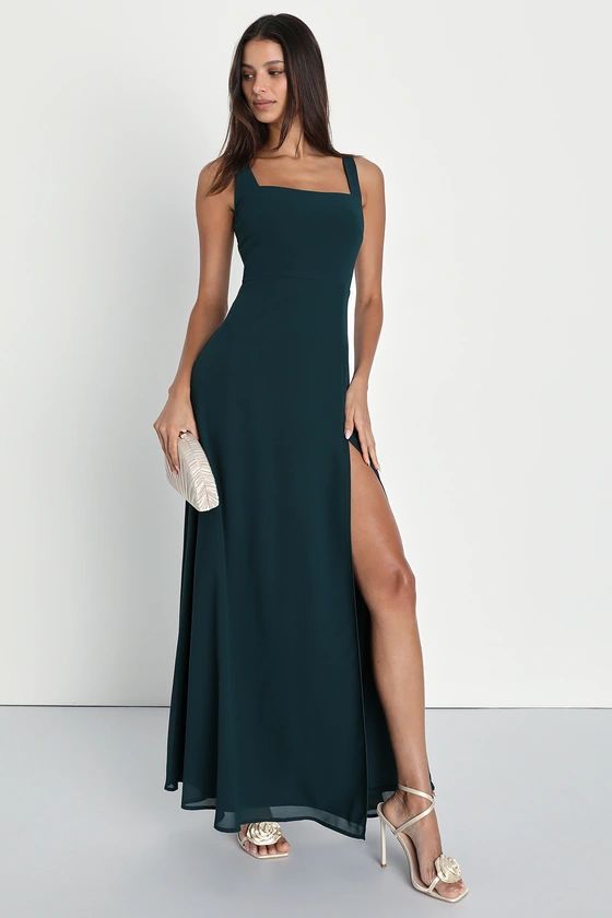Remarkable Arrival Emerald Green Sleeveless Maxi Dress | Lulus (US)