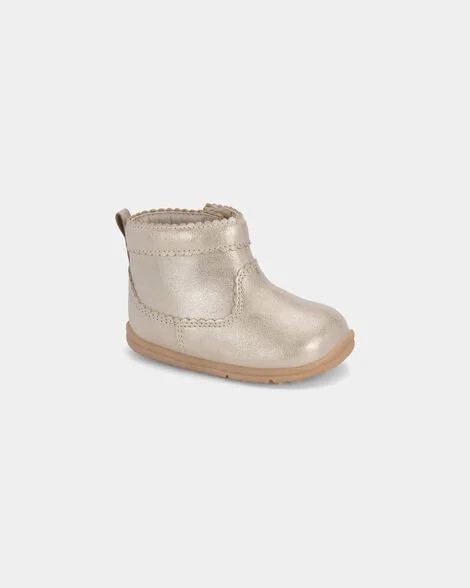 Baby Girl Every Step\u00ae First Walker High Top Boots - Gold | Carter's | Carter's Inc
