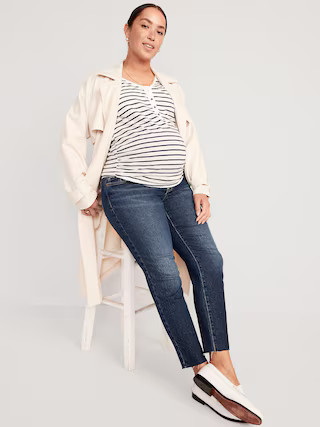 Maternity Full Panel OG Straight Jeans | Old Navy (US)