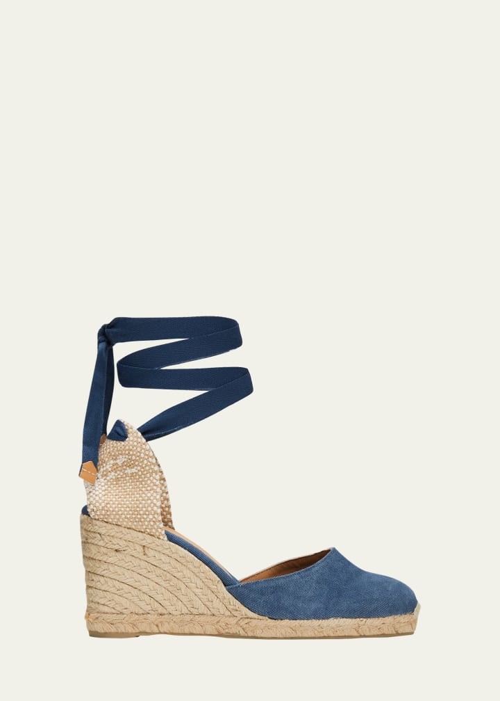 Castaner Canvas Ankle-Wrap Espadrilles | Bergdorf Goodman