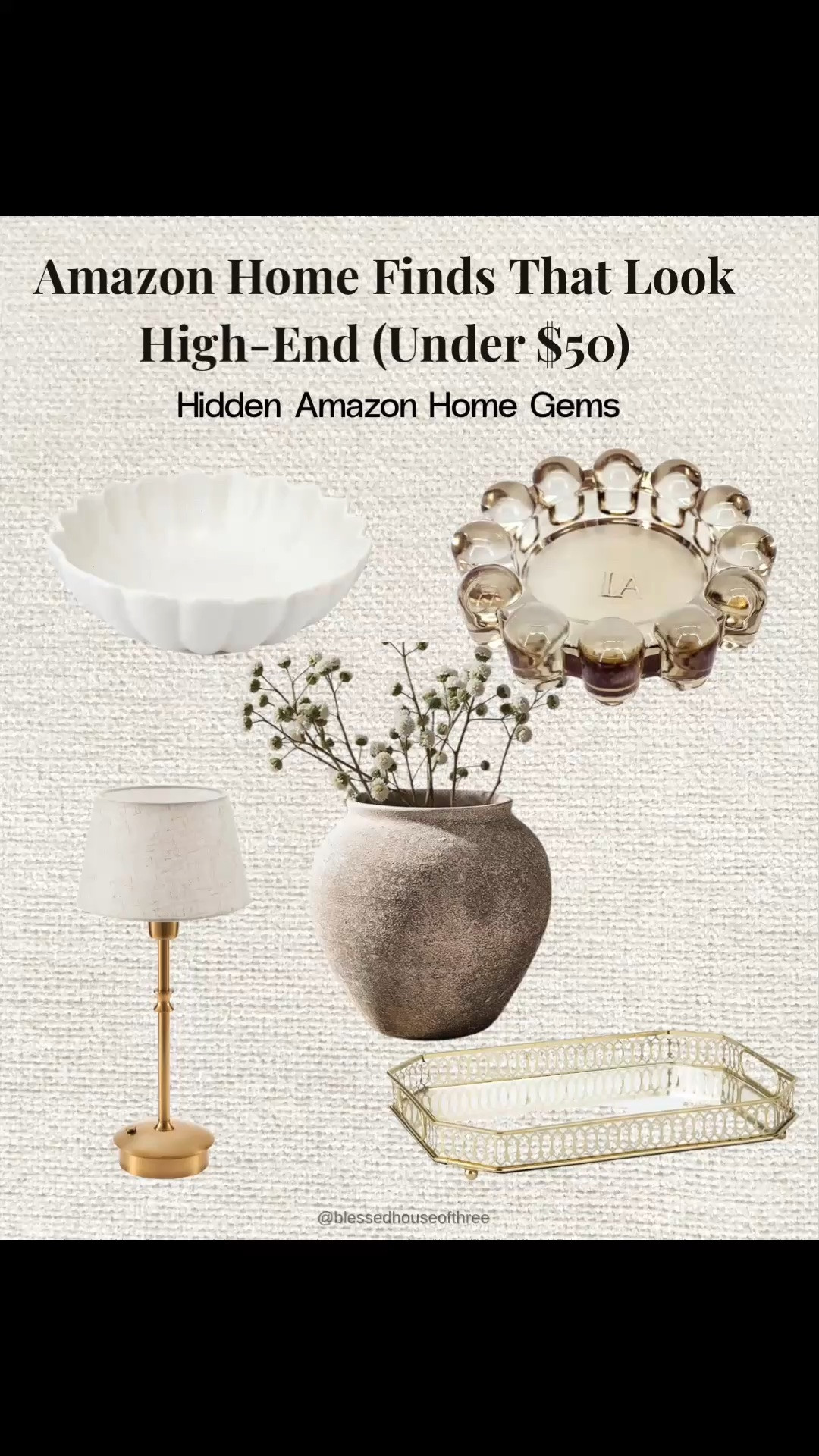 If you love decorating your home with elevated pieces that don’t look budget, you’ll love these finds. From designer-inspired lighting and rechargeable picture lights to decorative trays, textured vases, modern lamps, framed gallery wall essentials, marble-style accessories, and timeless accent furniture, these Amazon home finds instantly make your space feel custom and curated without the luxury price tag. These are the affordable home decor pieces I recommend over and over because they look far more expensive than they are and work beautifully in neutral, modern, organic, and transitional homes.

#LTKHome #LTKSaleAlert