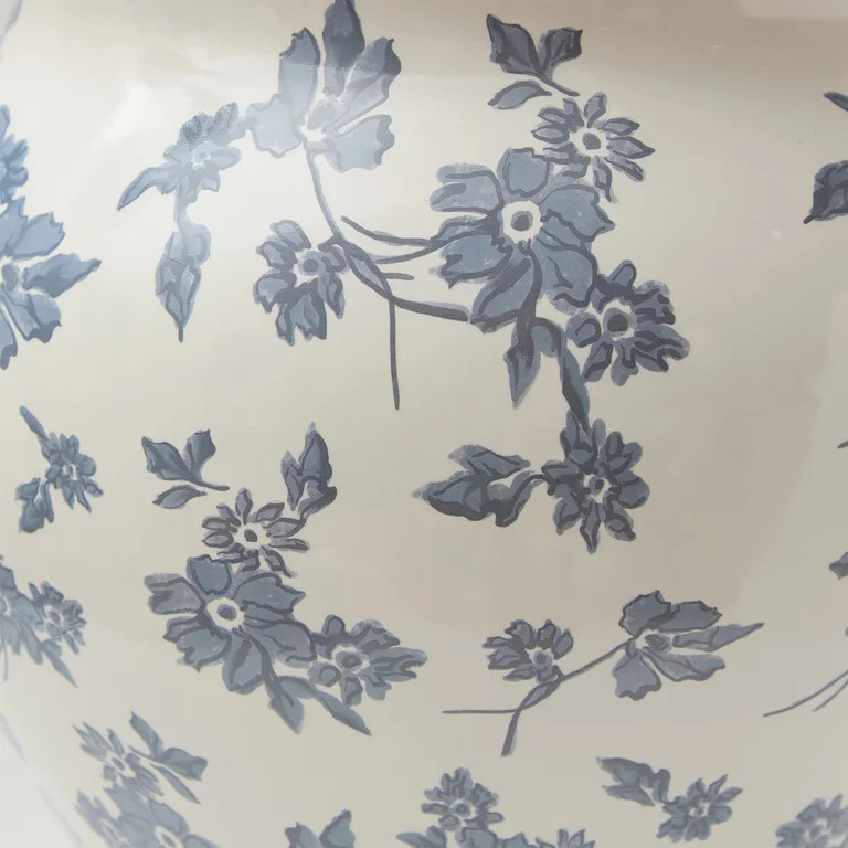 My Texas House 8" White Ceramic Floral Vase | Walmart (US)