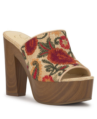 Jessica Simpson Women's Shelbie Block Heel Platform Mules - Macy's | Macy's