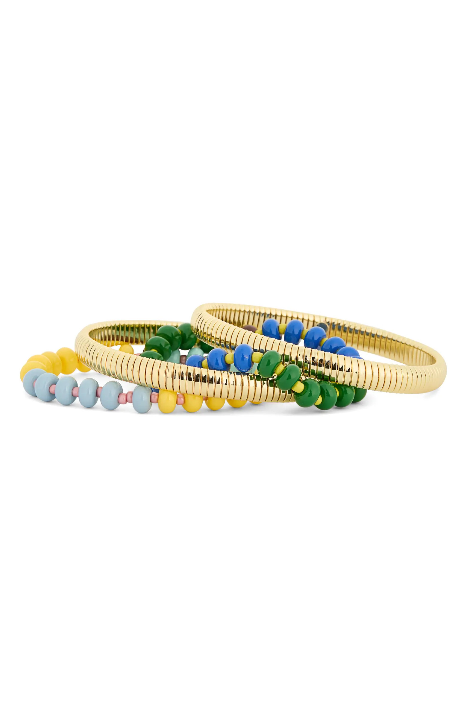 Leith Set of 4 Beaded & Metallic Bracelets | Nordstromrack | Nordstrom Rack