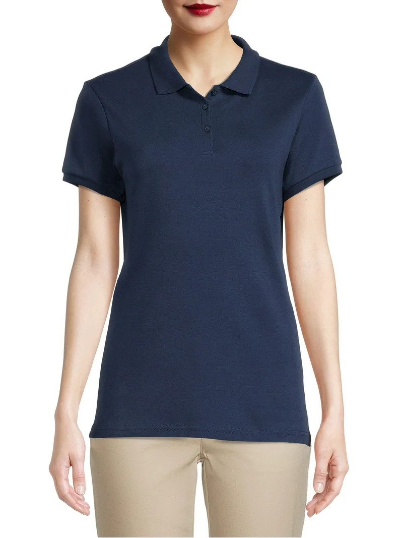 Wonder Nation Juniors School Uniform Polo Shirt with Short Sleeves - Walmart.com | Walmart (US)