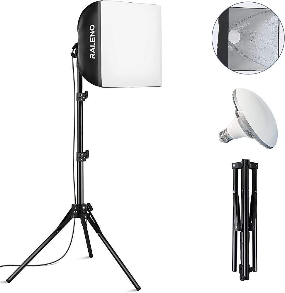RALENO® Softbox Lighting Kit, 16'' x 16'' Photography Studio Equipment with 50W / 5500K / 90 CRI... | Amazon (US)