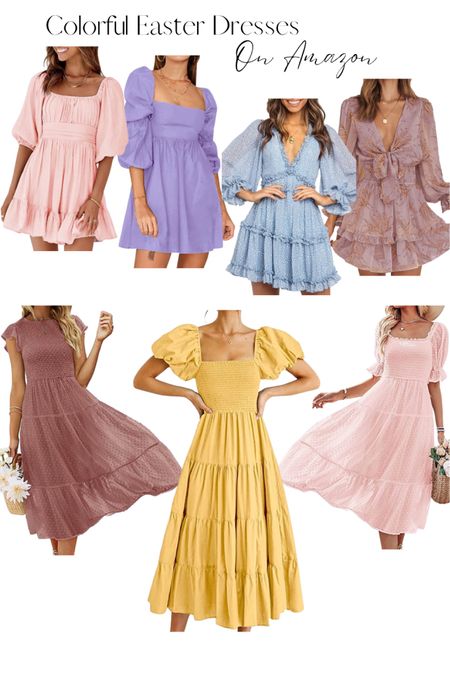 The perfect colorful Easter dresses to bring out your feminine side and all of these are from Amazon!

#LTKstyletip #LTKFind #LTKSeasonal