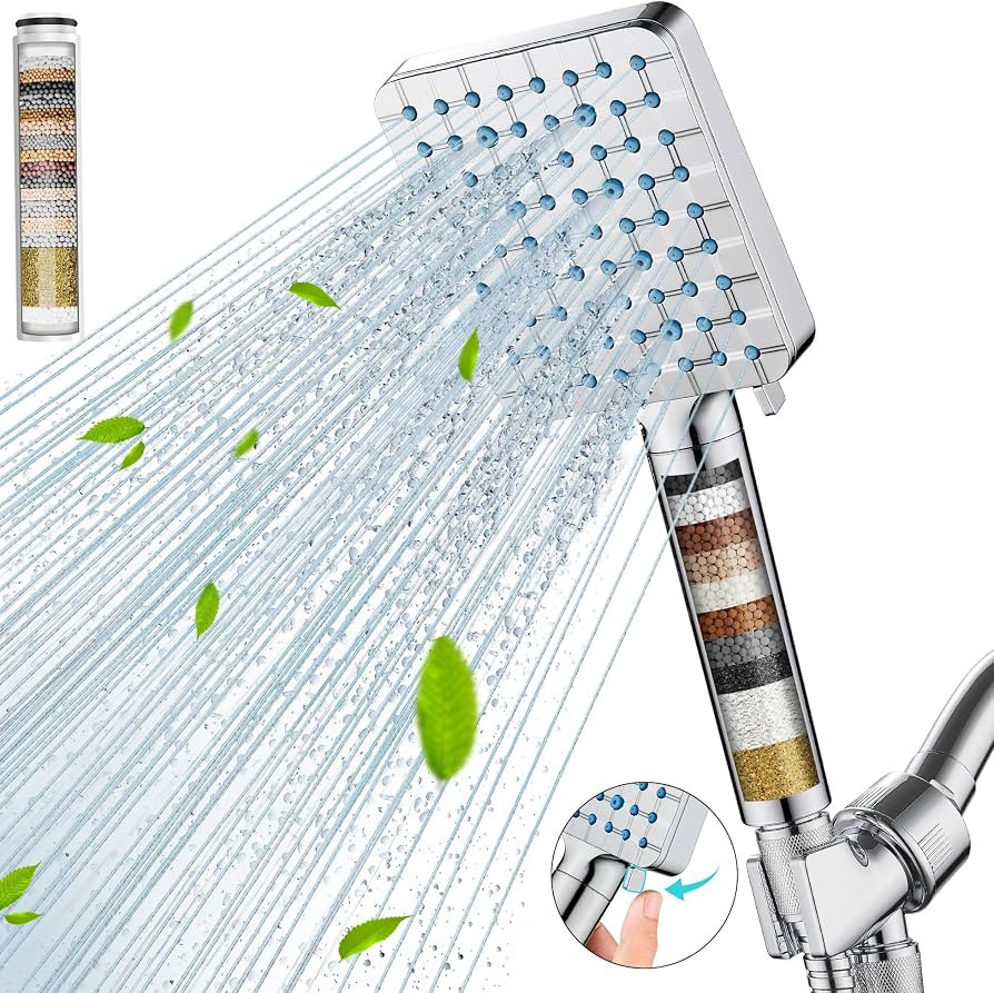 Cobbe Filtered Shower Head with Handheld, High Pressure 6 Spray Mode Showerhead with Filters, Wat... | Amazon (US)