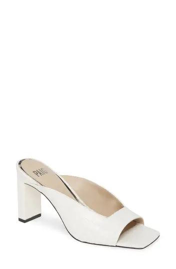 PAIGELena Croc Embossed Sandal | Nordstrom Rack