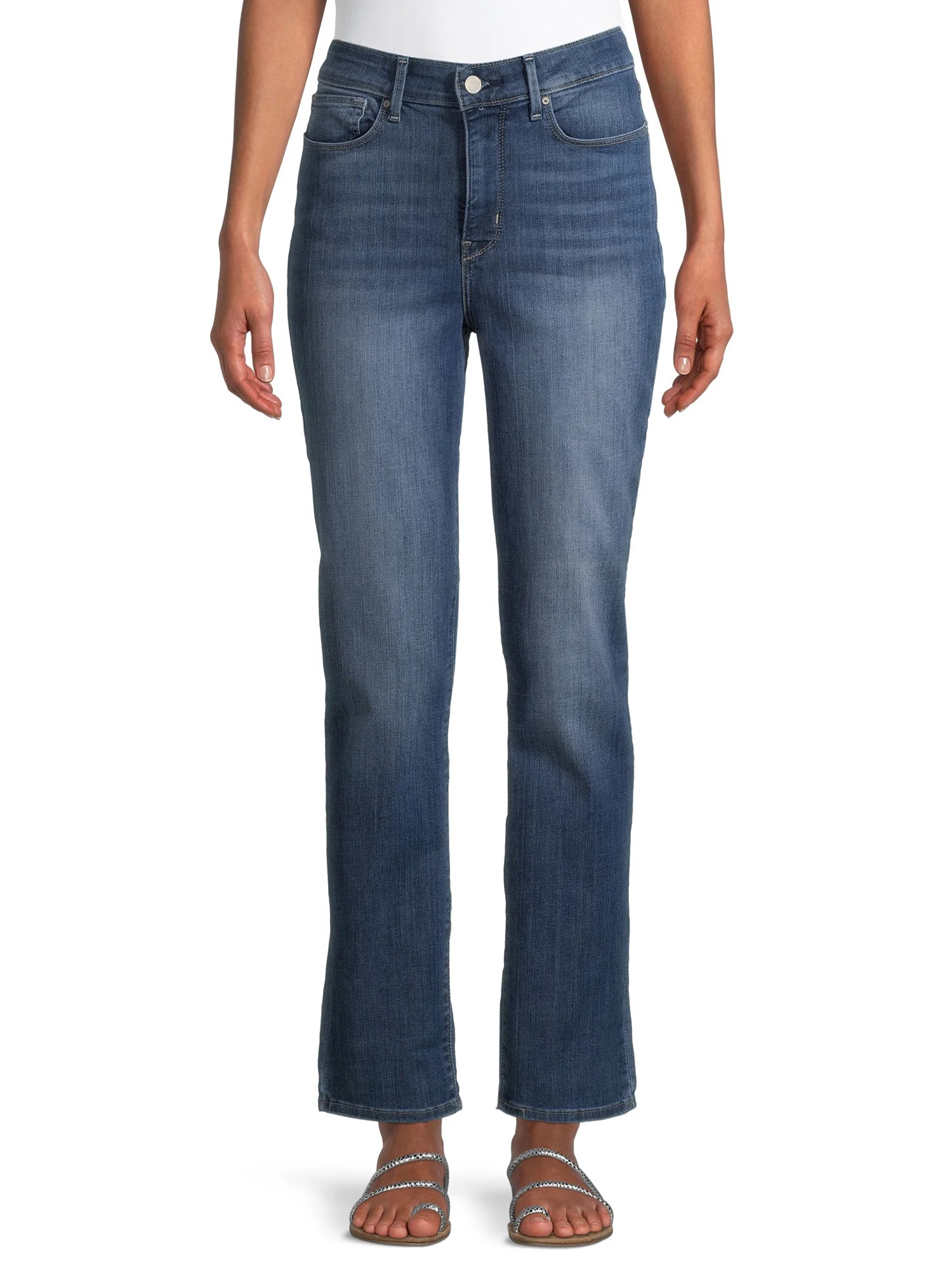 Signature by Levi Strauss & Co. Women's Shaping Mid Rise Slim Jeans | Walmart (US)