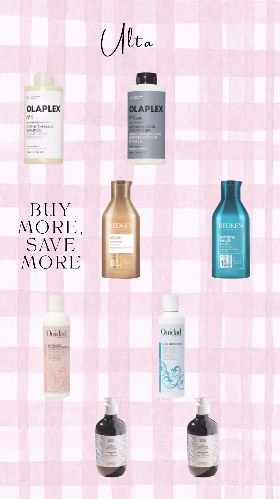 Sale on select shampoo and conditioner duos at Ulta!