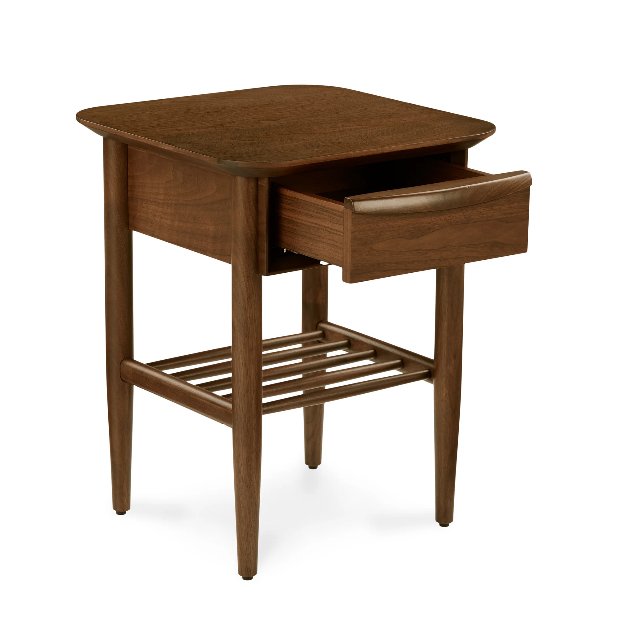 Lenia Storage Side Table - Walnut | Article
