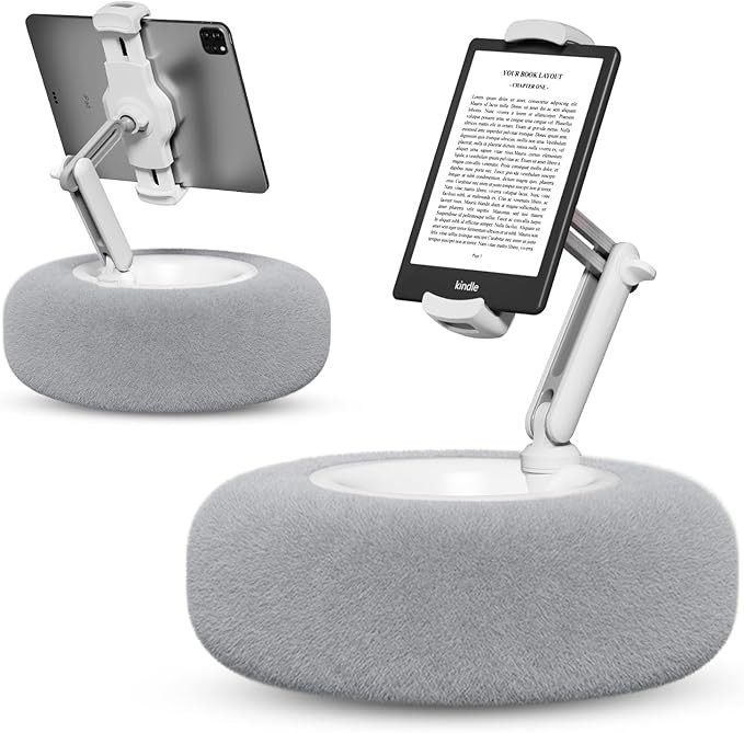 Tablet Pillow Stand for Reading, Adjustable Tablet Pillow Stand for Lap with Detachable Bowl, Fit... | Amazon (US)