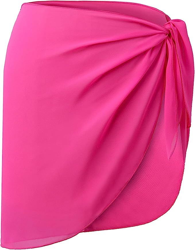 CARDYDONY Women's Swimsuit Cover Up Sarong Bikini Swimwear Beach Cover-Ups Wrap Skirt | Amazon (US)