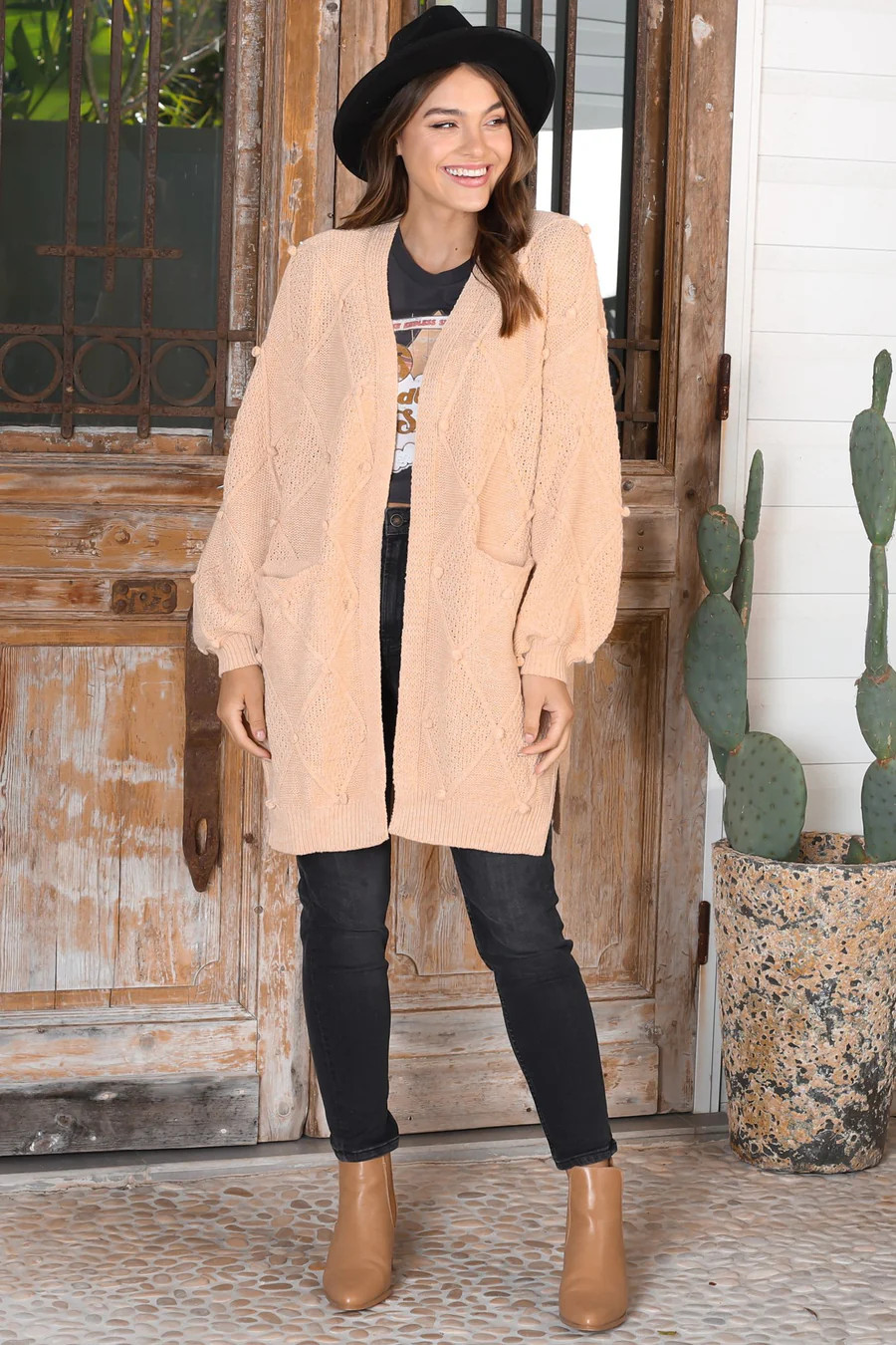 Marley Cardigan - Oat | Salty Crush