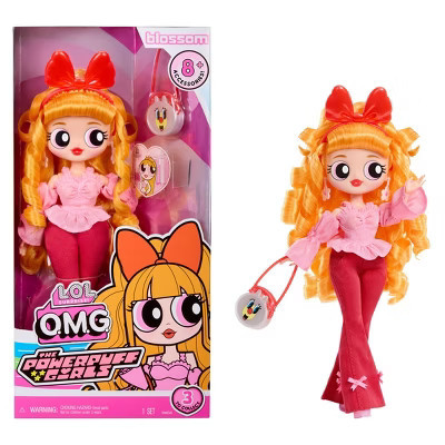 L.O.L. Surprise! OMG The Powerpuff Girls Doll - Blossom: Curly Orange Hair, Articulated Fashion Figure, Removable Clothes | Target