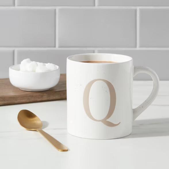 16oz Stoneware Monogram Mug - Threshold™ | Target