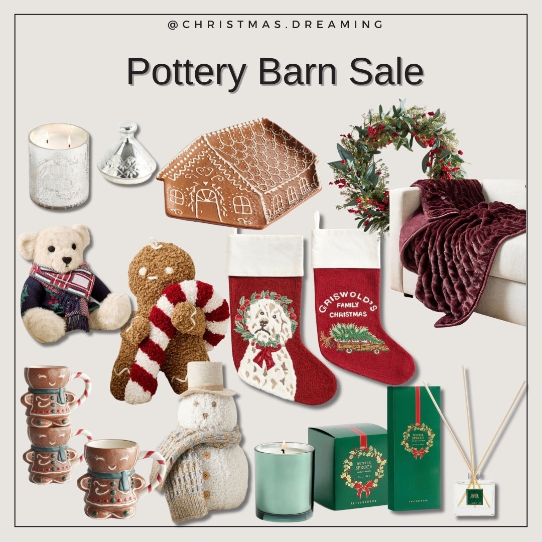Pottery Barn Holiday Sale 
Great winter finds for the home! 
Blankets, candles, mugs, & more✨


#LTKSeasonal #LTKHome #LTKSaleAlert