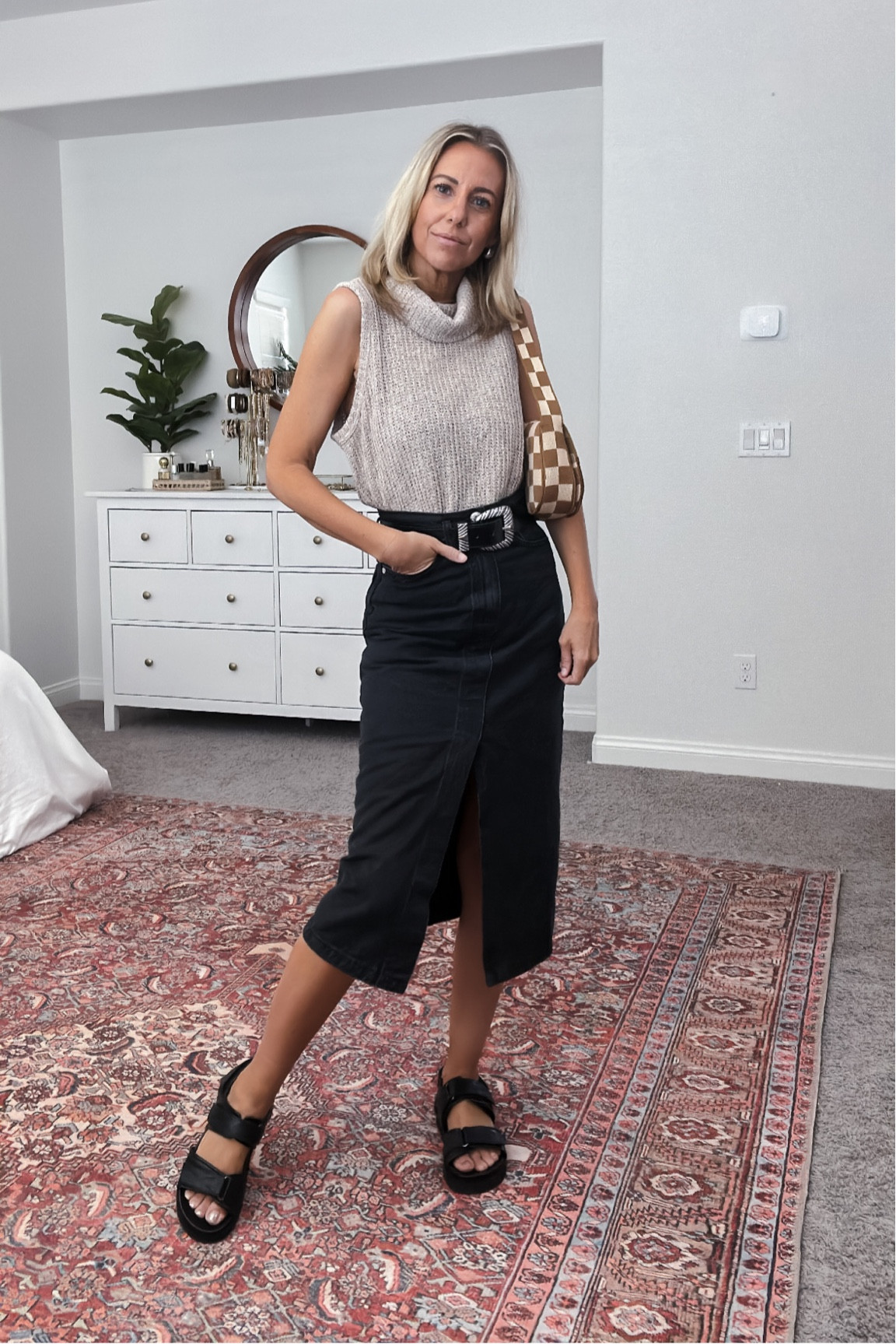 Chic outfit
Denim skirt size xxs code EXTRA30
Turtleneck tank size xs code JACLYNDELEONSTYLE
Amazon accessories 


#LTKsalealert #LTKFind #LTKunder50