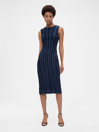 GapStudio Seamed Denim Midi Dress | Gap (US)