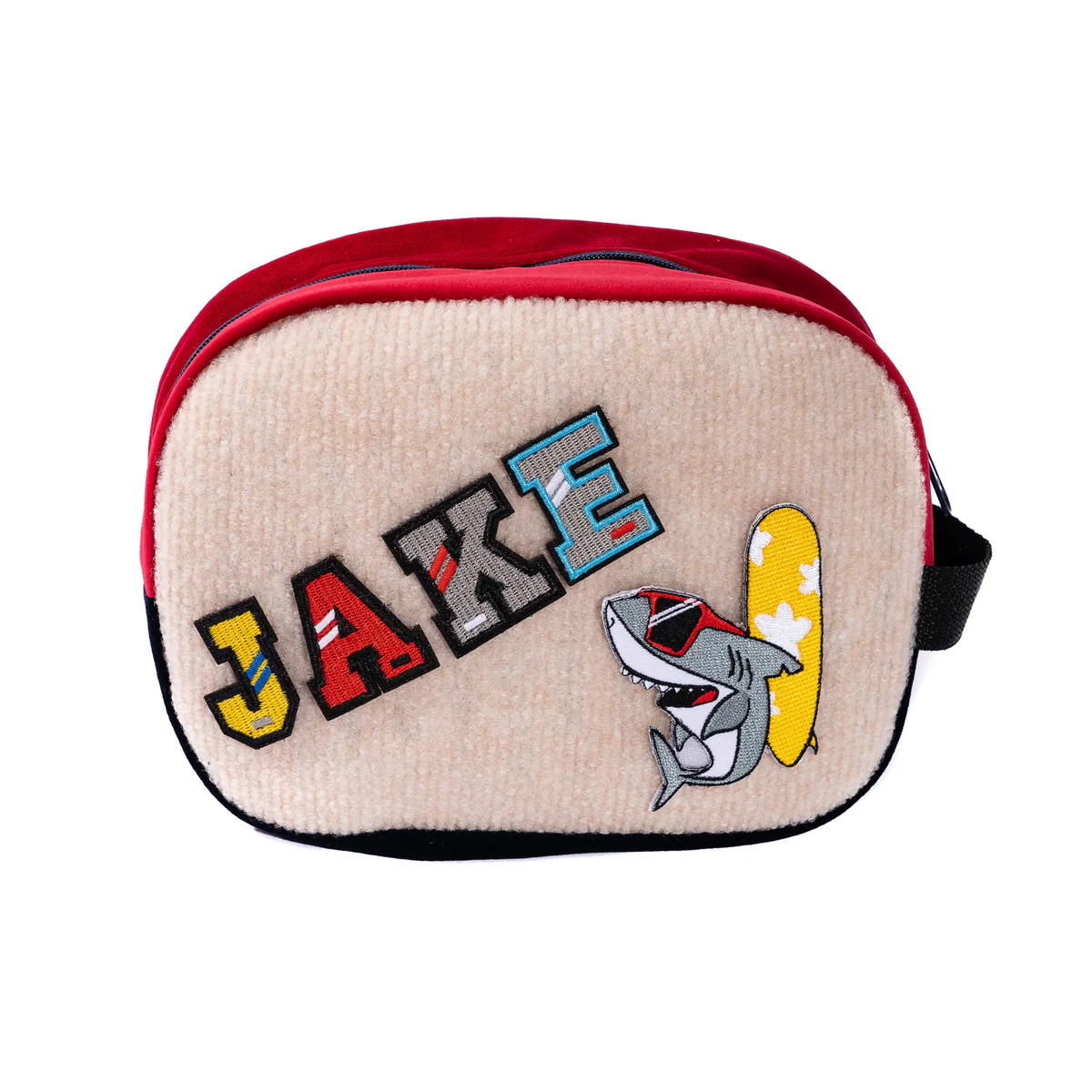 Becco Accessory Pouch - Cream/Red | Becco Bags