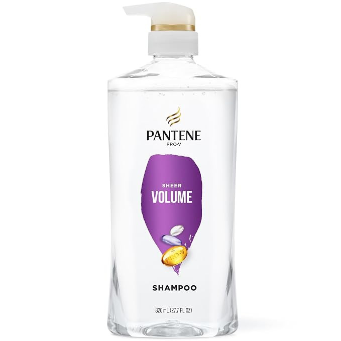 Pantene Shampoo, Sheer Volume - 72-Hour Fullness, Lightweight Nourishment with Pro-Vitamin B5 + A... | Amazon (US)
