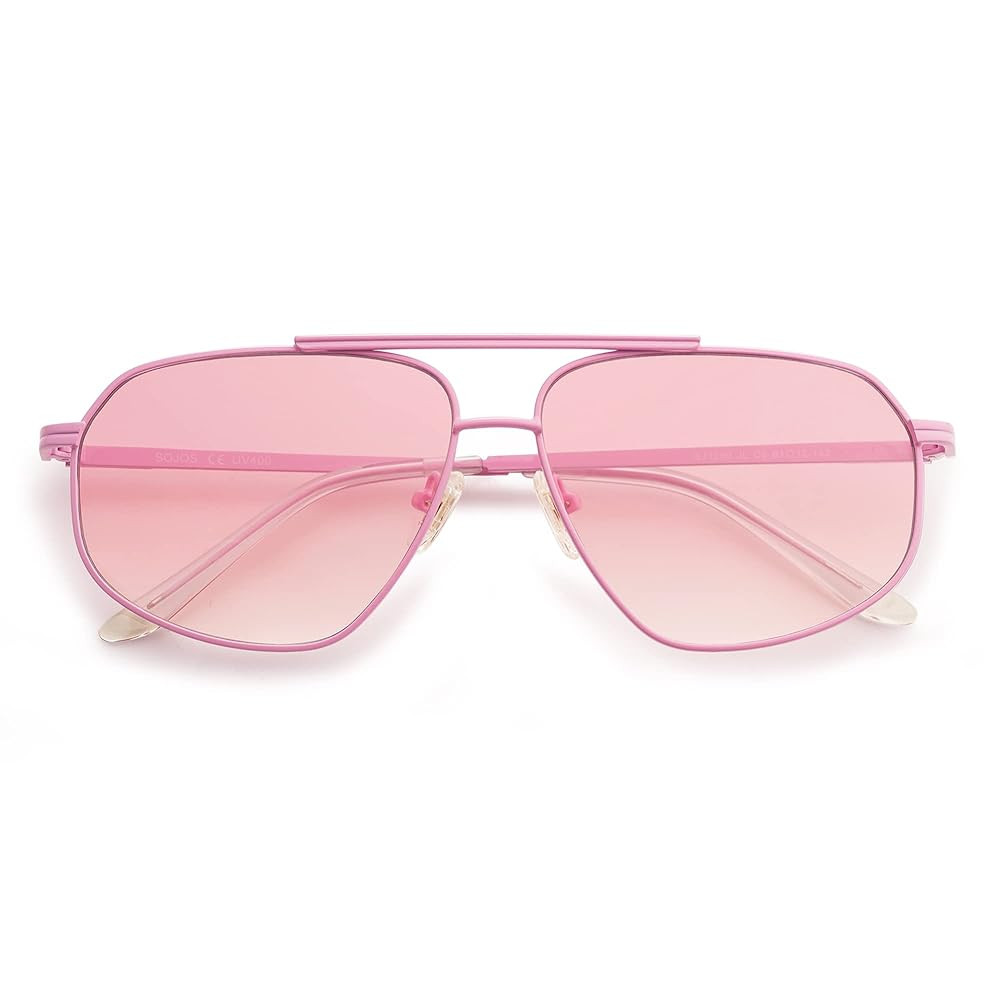 SOJOS Retro Hexagon Aviator Sunglasses for Women Men Trendy Vintage UV400 Protection Shades SJ120... | Amazon (US)