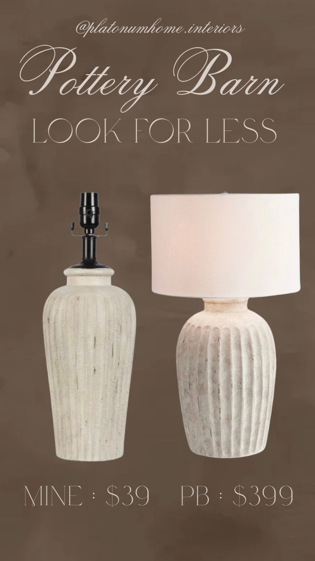 Incredible Pottery Barn lamp look-for-less. I own the PB one myself and this one is just as good 🤩

#lookforless #potterybarn 

#LTKSaleAlert #LTKHome
