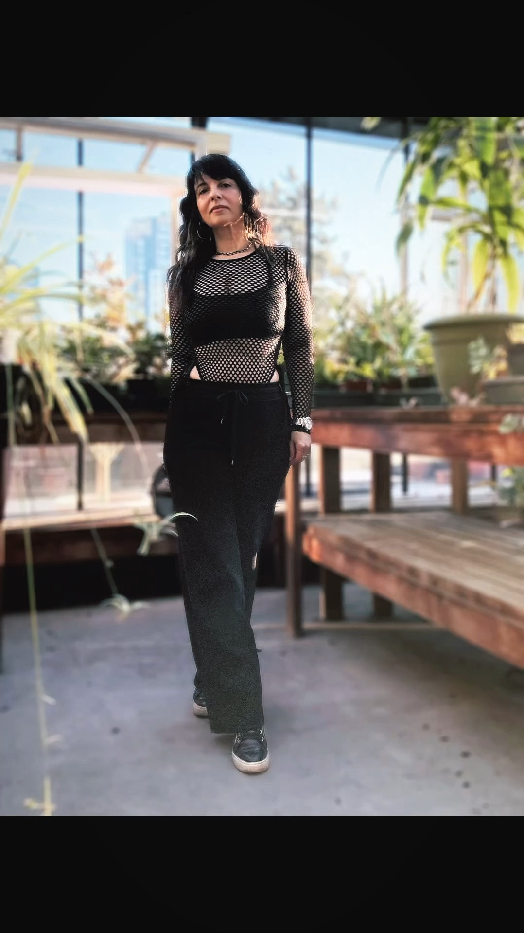 Sporty, Sexy, & Effortless ☀️

Comfort meets confidence—lounging in wide-leg pants from @aritzia, layering a daring black mesh bodysuit with a sleek leatherette bralette from @lululemon, and stepping up the game with wedge high tops. Topped off with a trucker cap and shades for that ultimate streetwear edge. Because who says comfy can’t be bold?

Bralette 6 | Pants S | Bodysuit S

#StreetStyle #EffortlessChic #SportySpice #TrendyAndTimeless #SunnyDaze

#LTKsale #LTKFashionMonth #LTKspring