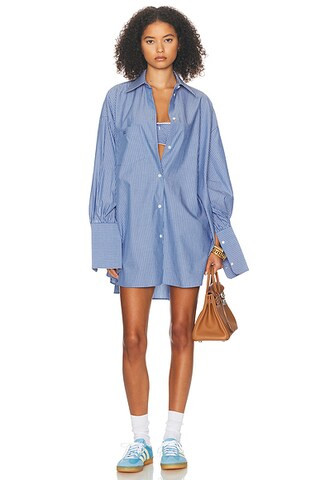 Pinstripe Poplin Oversized Shirt | FWRD 